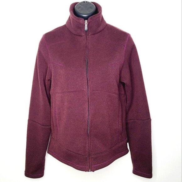 Columbia Titanium Maroon Fleece Jacket - Picture 1 of 6